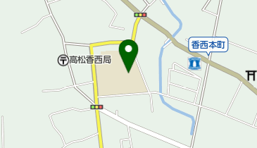 高松市役所教育委員会教育局 香西小学校の地図画像