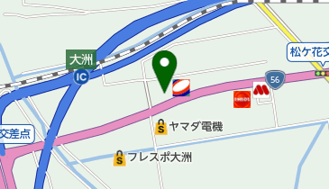 ビデオ安売王大洲店の地図画像