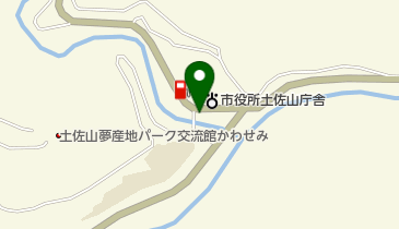 高知市消防局 消防団本部 土佐山分団の地図画像