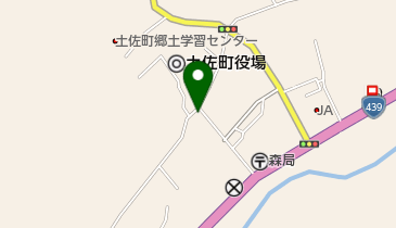 土佐町消防団 中央分団屯所の地図画像