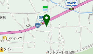 美食ダイニング雨のち晴れの地図画像