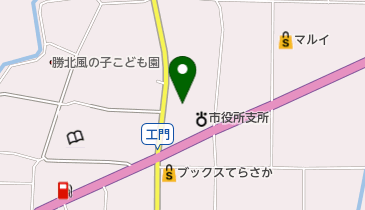 津山市役所 勝北支所 市民生活課 総務の地図画像