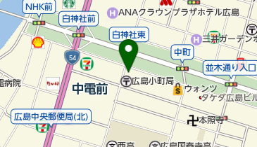 株式会社神戸ふう月堂広島店の地図画像