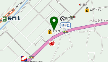 眼鏡市場長門店の地図画像