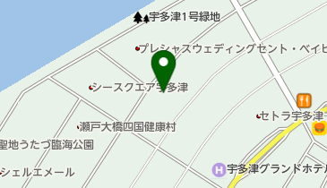 かつ泉宇多津店の地図画像