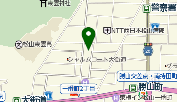 ワールドウィング松山の地図画像