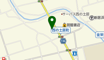 西の土居整骨院の地図画像