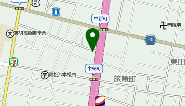 浅野塾 高松本校の地図画像