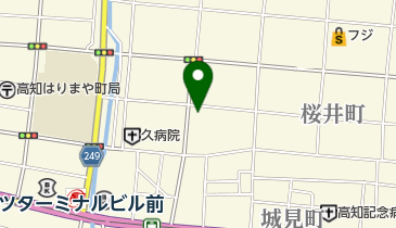 高知学芸塾本部菜園場教室の地図画像
