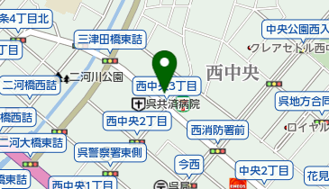 日本調剤呉薬局の地図画像