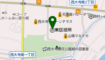 東区役所支部職員組合の地図画像