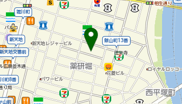 クラブHAWの地図画像