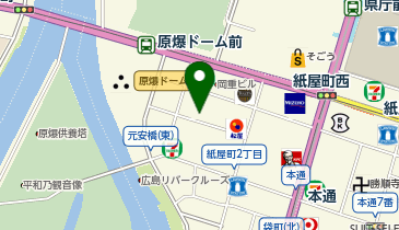 乃が美・離れ広島店の地図画像