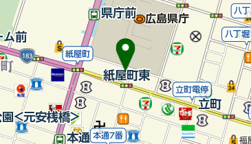 美容室BB7紙屋町店の地図画像