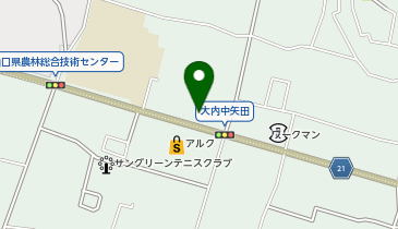 道とん堀山口大内店の地図画像