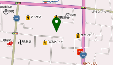 グリーンライフ損保株式会社萩中央支店の地図画像