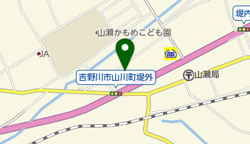 吉野川市 山瀬地区公民館の地図画像