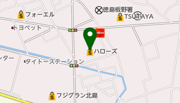 株式会社アフラック募集代理店新藤ファミリーハローズ北島店の地図画像