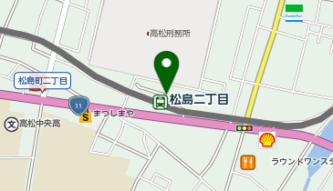 サン・イレブン高松の地図画像