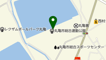 丸亀市 総合運動公園の地図画像