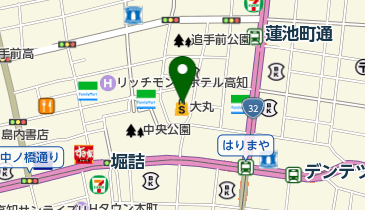 銀座ヨシノヤ高知大丸店の地図画像