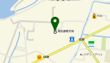 四国運輸局高知運輸支局 大津庁舎-陸運、自動車に関するお問い合わせ 輸の地図画像