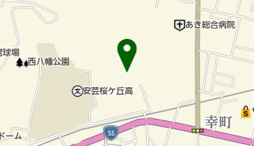 西八幡宮の地図画像