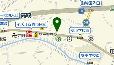 ハーツ上安店の地図画像
