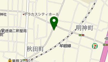 しげよし徳島本店の地図画像