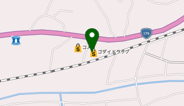 ゴダイドラッグ美作江見店の地図画像