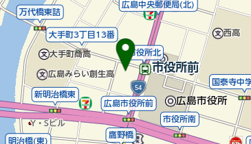 広島市立大学(公立大学法人) サテライトキャンパスの地図画像