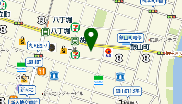 ビリヤード&カフェバーHammer広島胡町電停前店の地図画像