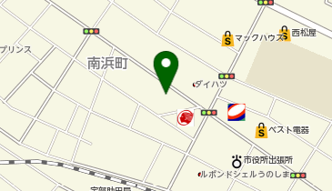 虎月堂 南浜店の地図画像