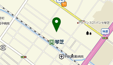 宇部市役所 生活相談サポートセンターうべの地図画像