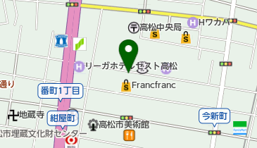 株式会社パリス丸亀町店の地図画像