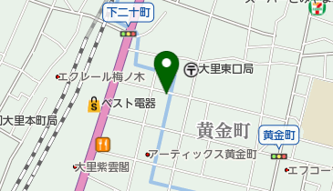 大里東公民館の地図画像