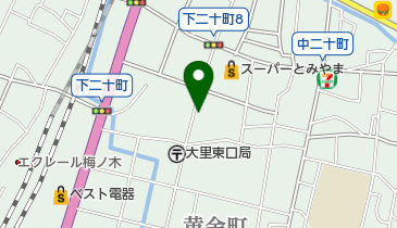 有限会社東口調剤薬局の地図画像