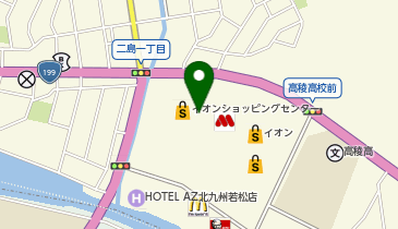 デンケン防犯センターイオンカギプロ若松店の地図画像