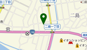 花のヤマモト 二島店の地図画像