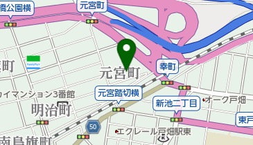 新日本警備保障株式会社の地図画像