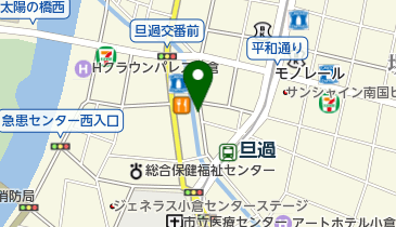 蒲鉾やすの 旦過店の地図画像