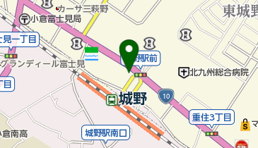 囲碁サロン城野の地図画像