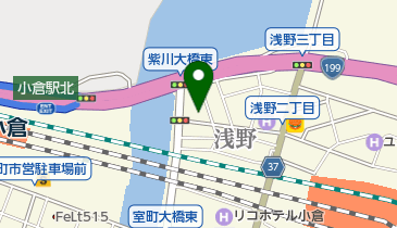 有限会社トータルスタッフ北九州の地図画像