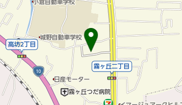 亀田自動車の地図画像