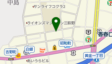 有限会社島添商店の地図画像