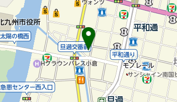 魚町メガネの地図画像