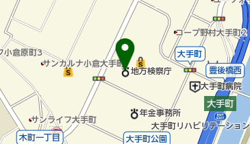 九州公安調査局北九州地区駐在官室の地図画像