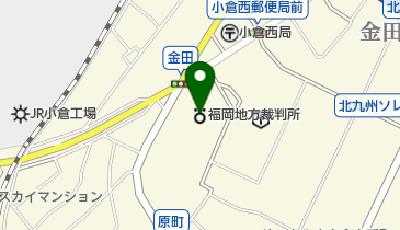 福岡地方裁判所執行官室の地図画像