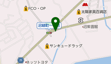 カーアクションの地図画像