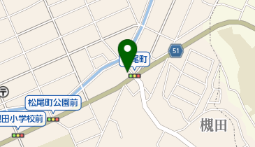 松屋クリーニング店の地図画像